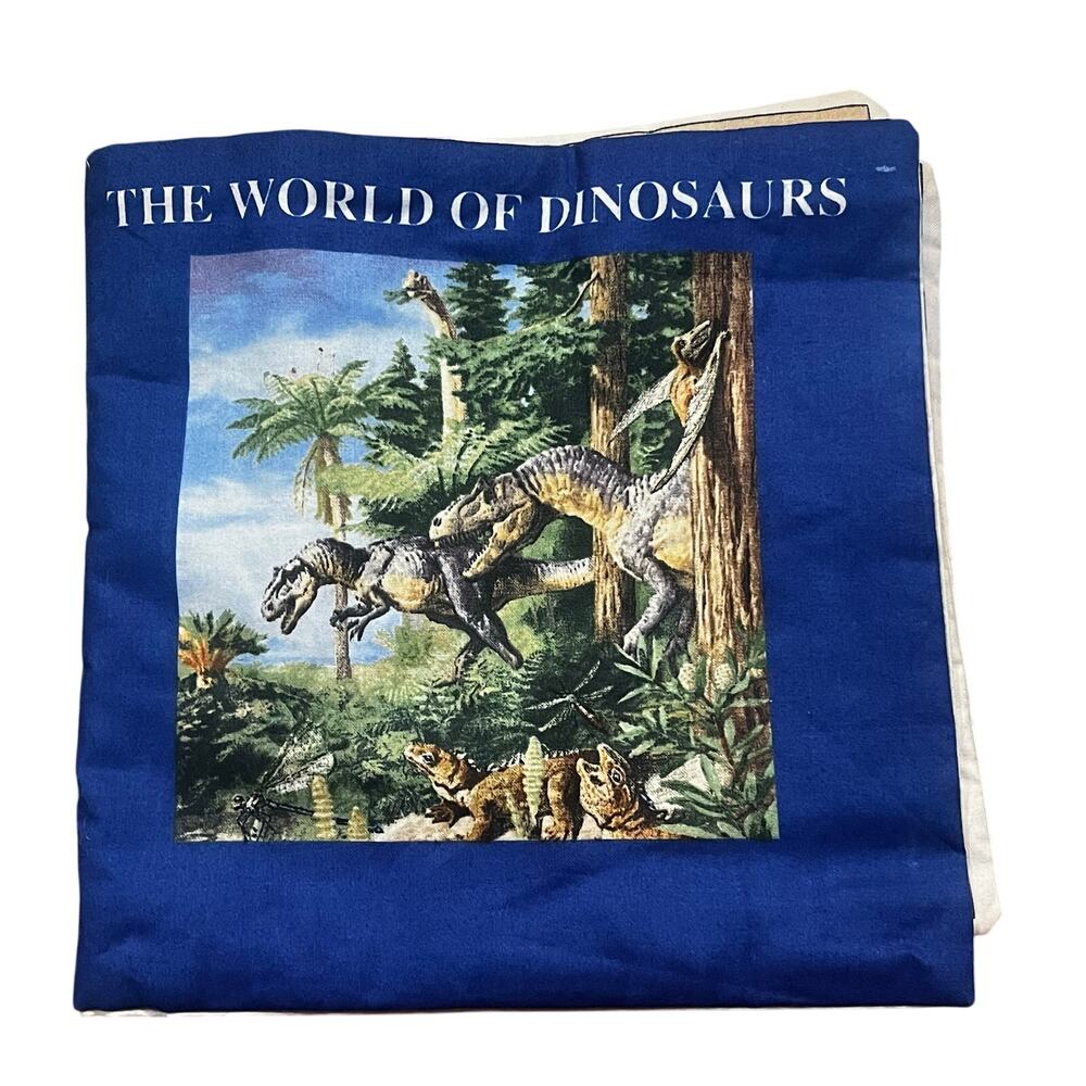 Vintage The World of Dinosaurs Fabric Book‎ Children’s Educational
